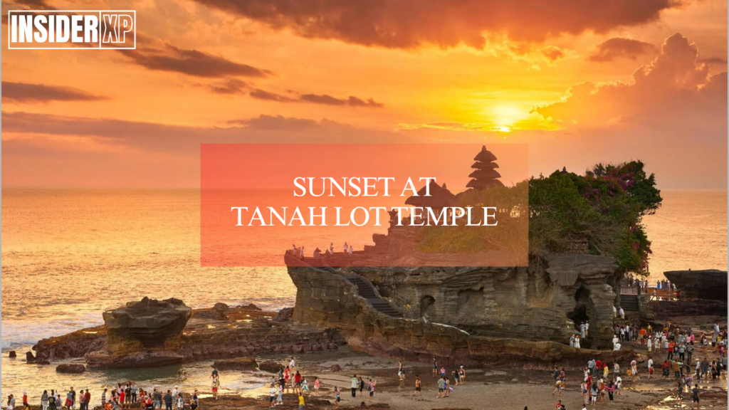 Sunset at Tanah Lot Temple