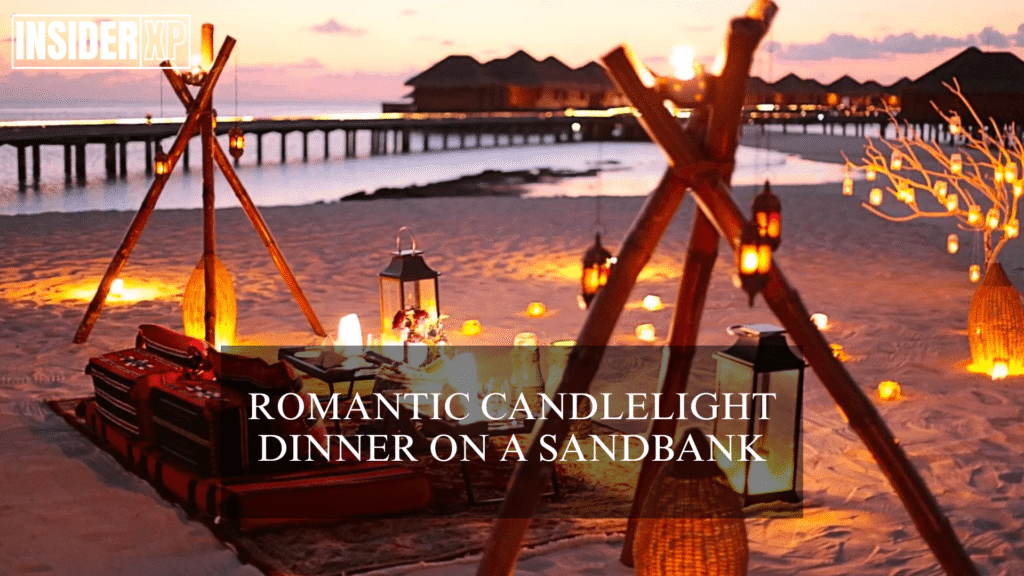 Have a Romantic Candlelight Dinner on a Sandbank