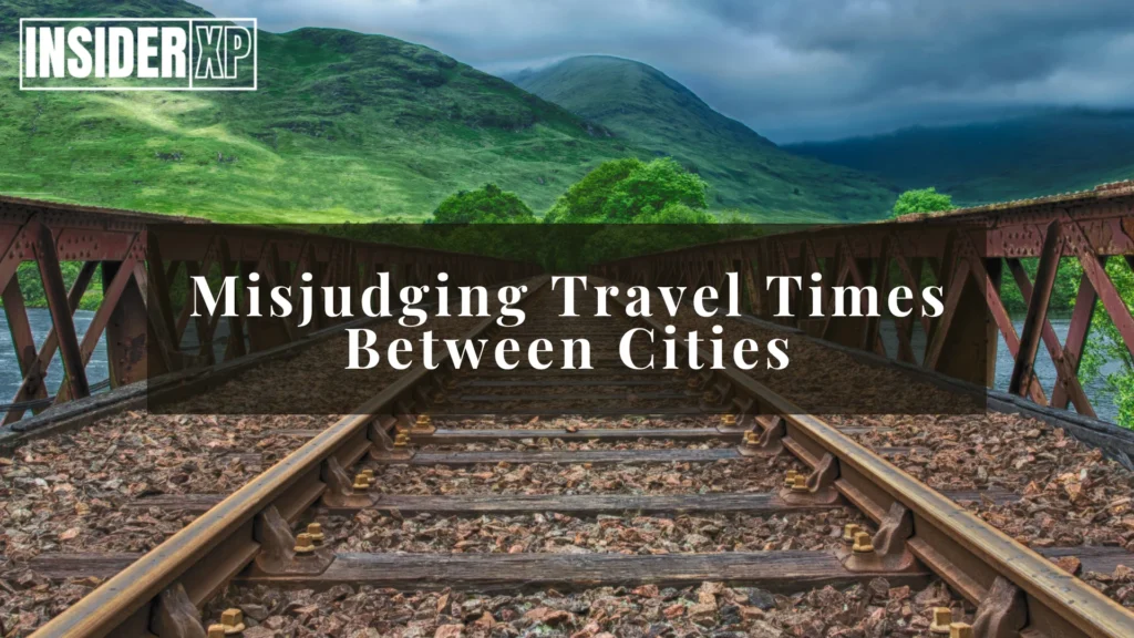 Misjudging Travel Times Between Cities