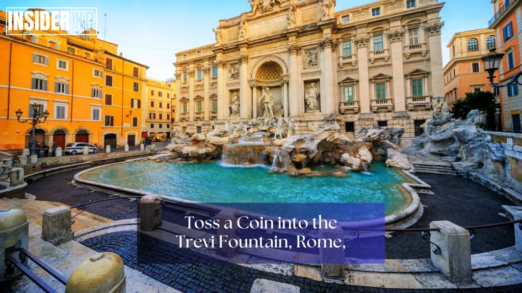 The Trevi Fountain in rome is one of the Things to do in Italy