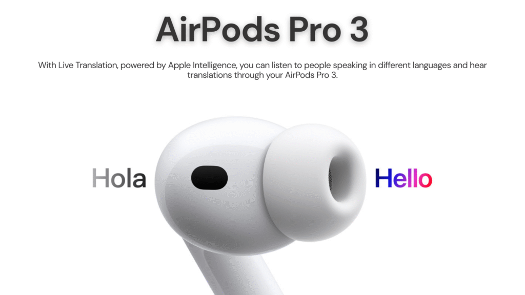 Live Translation in AirPods Pro 3