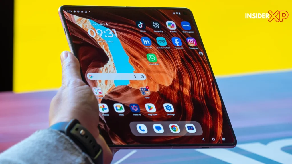 Motorola’s first foldable smartphone showcased at CES 2026